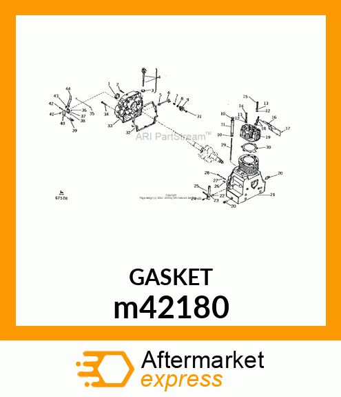 GASKET, CYLINDER HEAD COVER m42180