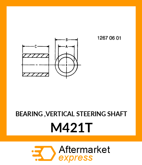 BEARING ,VERTICAL STEERING SHAFT M421T