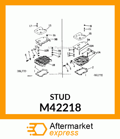 Stud - CYLINDER HEAD STUD M42218
