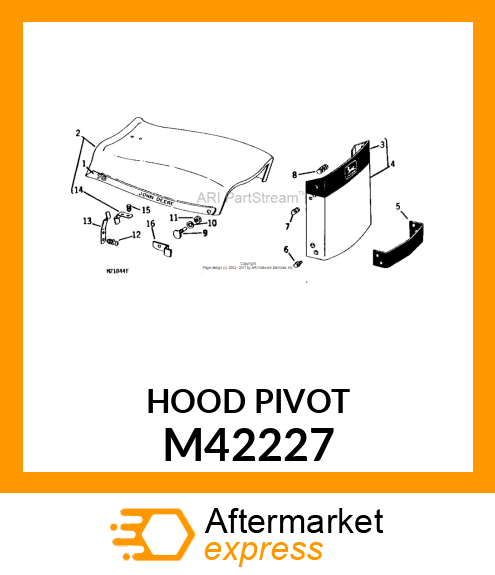 HOOD PIVOT M42227