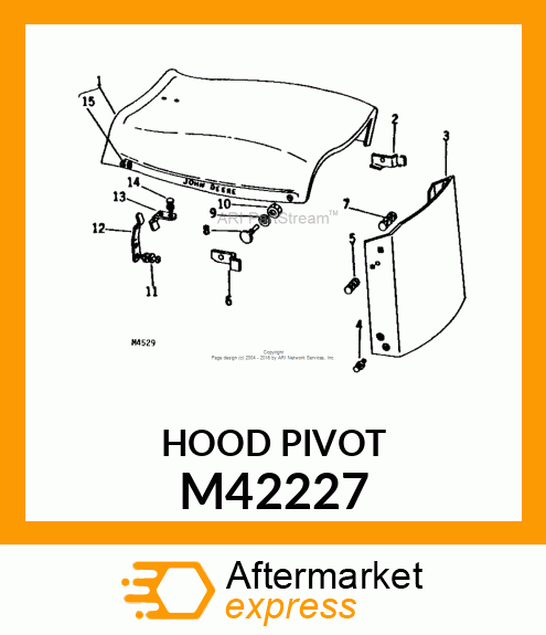 HOOD PIVOT M42227