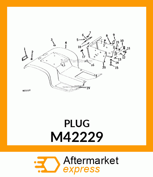 PLUG,BUTTON M42229