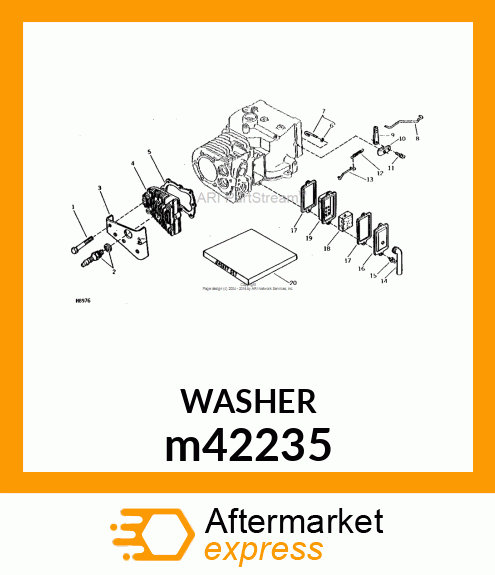 WASHER, METALLIC, ROUND HOLE m42235