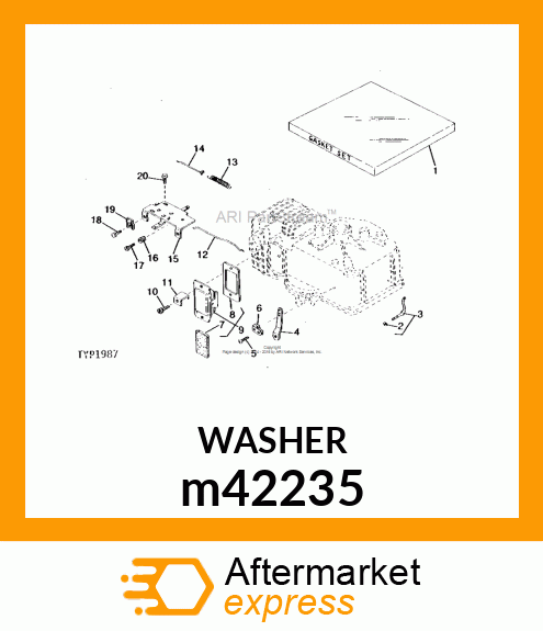 WASHER, METALLIC, ROUND HOLE m42235