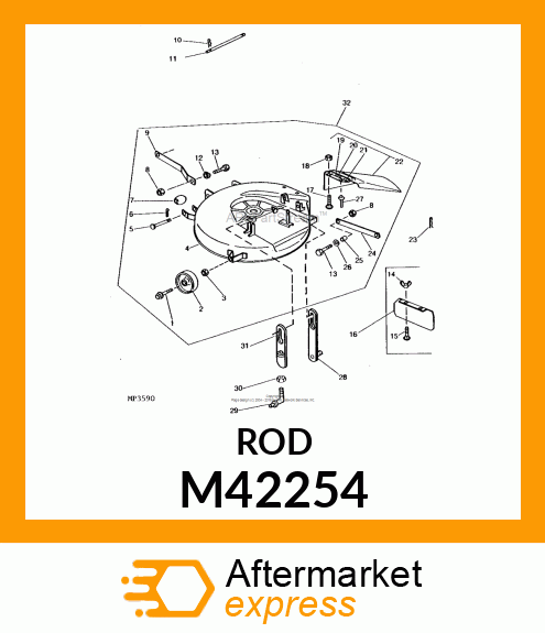 ROD, CLUTCH M42254