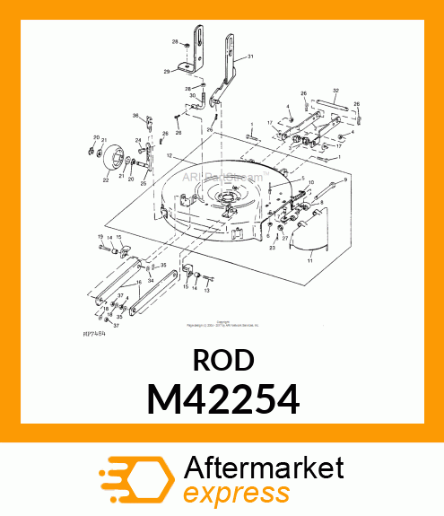 ROD, CLUTCH M42254