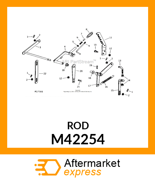 ROD, CLUTCH M42254