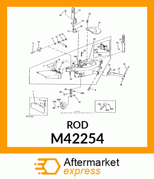 ROD, CLUTCH M42254