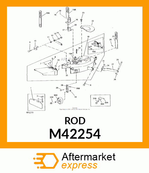 ROD, CLUTCH M42254