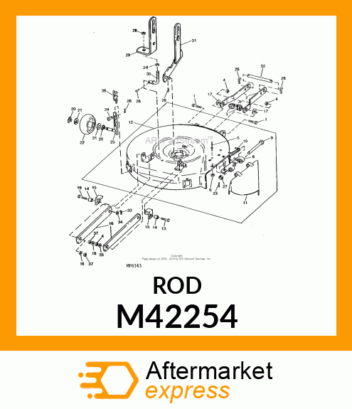 ROD, CLUTCH M42254