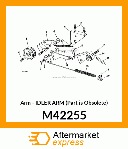 Arm - IDLER ARM (Part is Obsolete) M42255