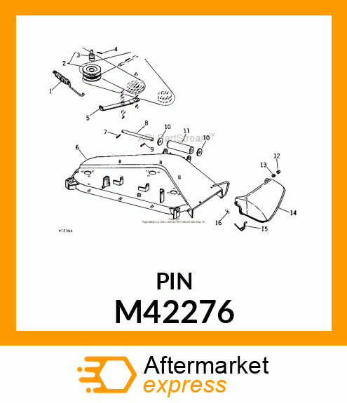 SHAFT, FRONT ROLLER M42276