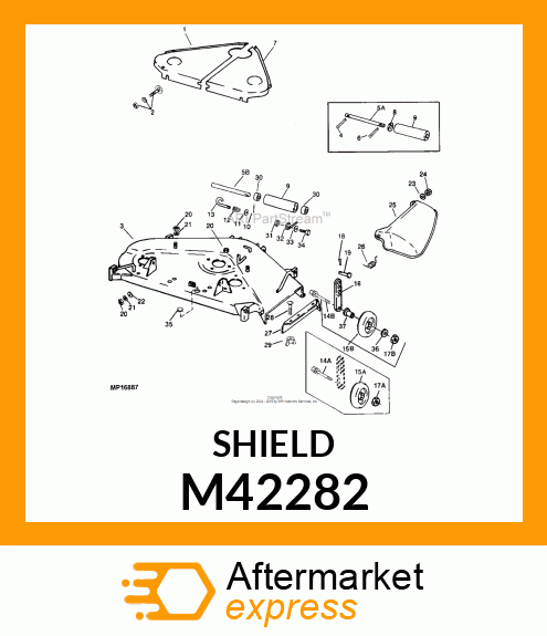 SHIELD, RH (48") M42282