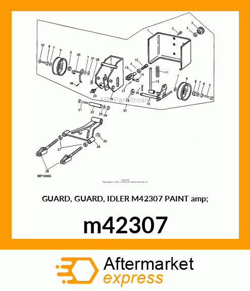 GUARD, GUARD, IDLER M42307 PAINT amp; m42307