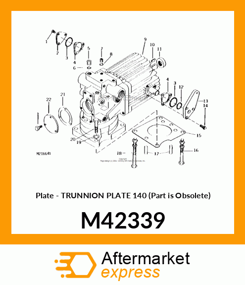 Plate - TRUNNION PLATE 140 (Part is Obsolete) M42339