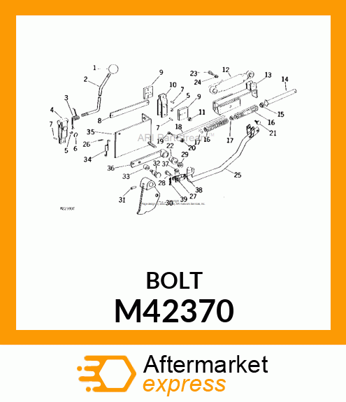 BOLT, SHOULDER 1/4 M42370