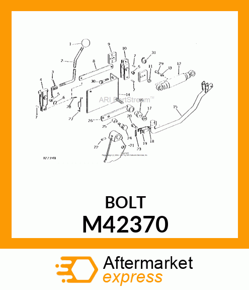 BOLT, SHOULDER 1/4 M42370