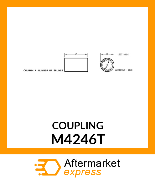 Splined Coupling M4246T