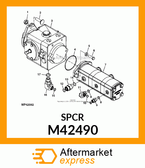 BEARING, BRACKET M42490