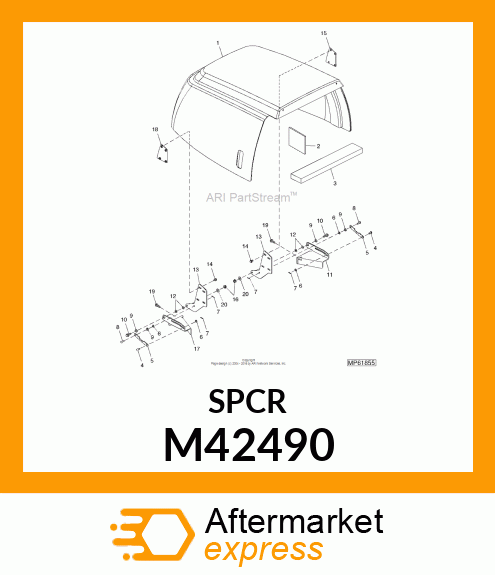 BEARING, BRACKET M42490