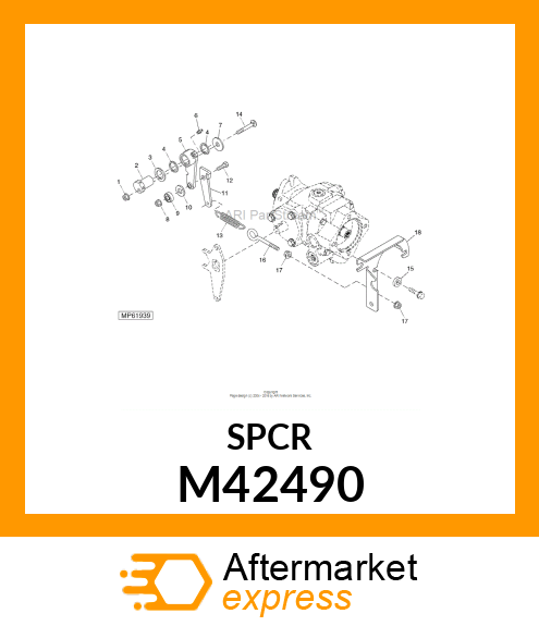 BEARING, BRACKET M42490