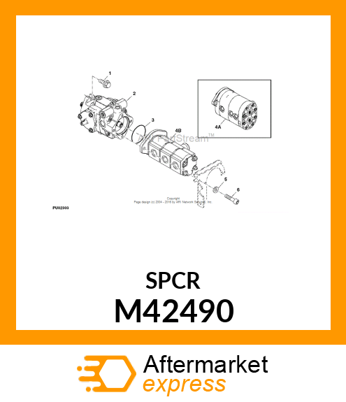 BEARING, BRACKET M42490