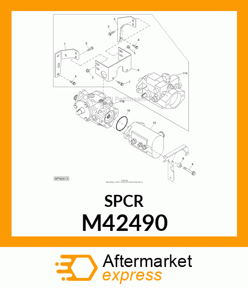 BEARING, BRACKET M42490