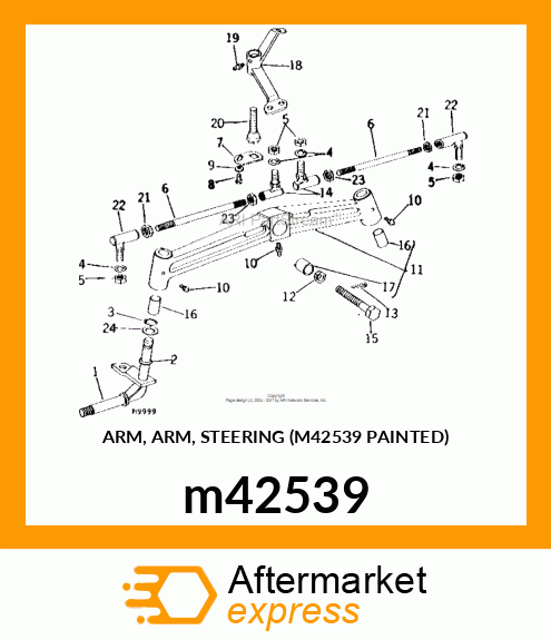 ARM, ARM, STEERING (M42539 PAINTED) m42539