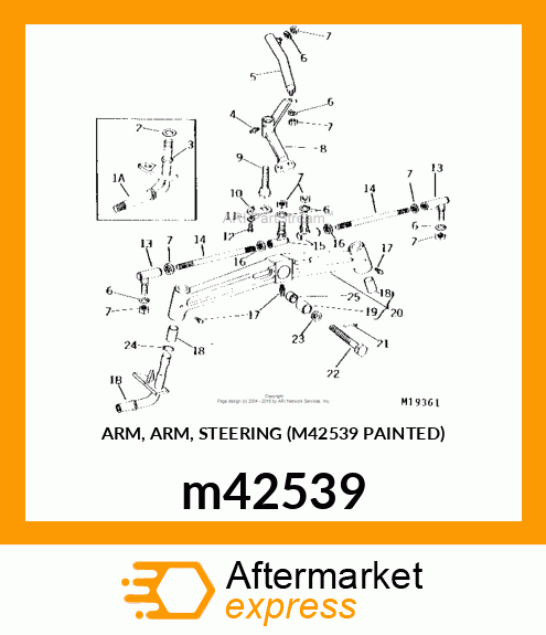 ARM, ARM, STEERING (M42539 PAINTED) m42539