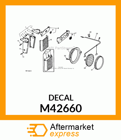 LABEL, GRILLE M42660