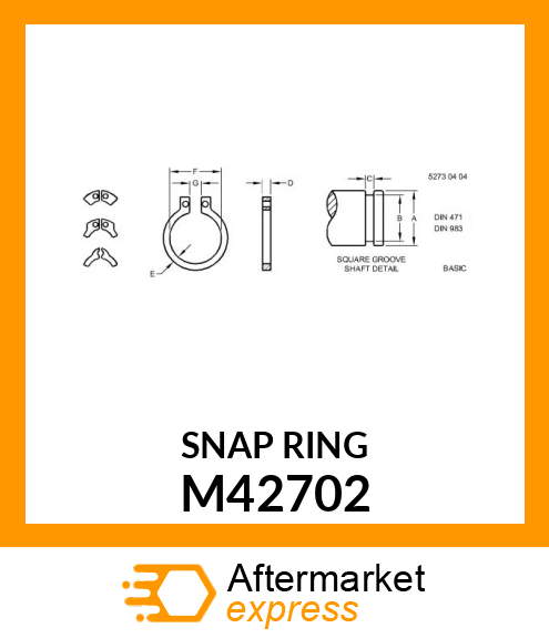 RING, SNAP M42702