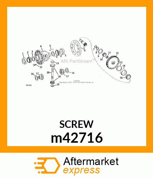 BOLT, SPECIAL SERRATED HEX HEAD m42716