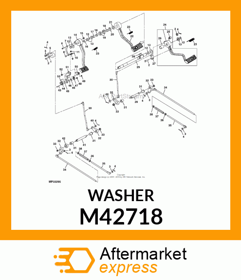 WASHER, RING, BACK M42718