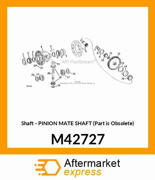 Shaft - PINION MATE SHAFT (Part is Obsolete) M42727