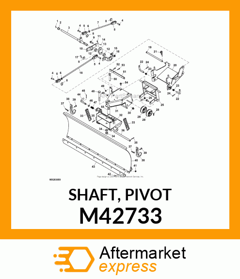 SHAFT, PIVOT M42733