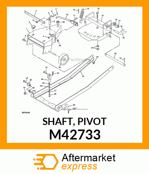 SHAFT, PIVOT M42733