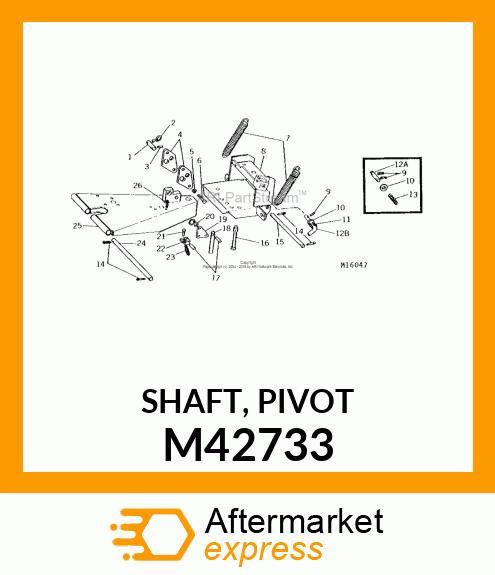 SHAFT, PIVOT M42733