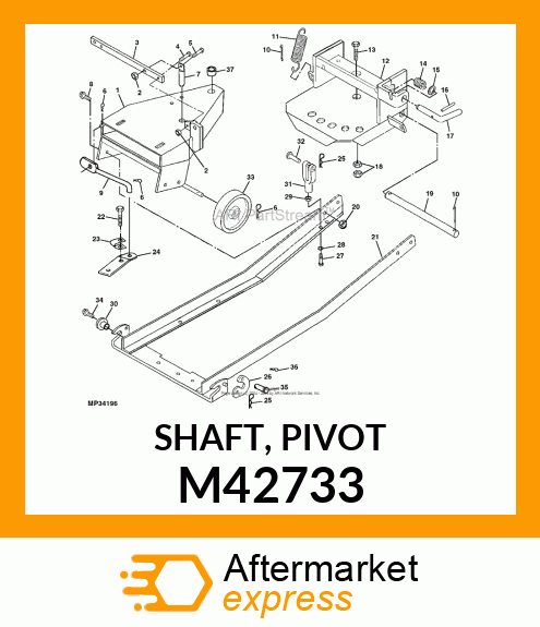 SHAFT, PIVOT M42733