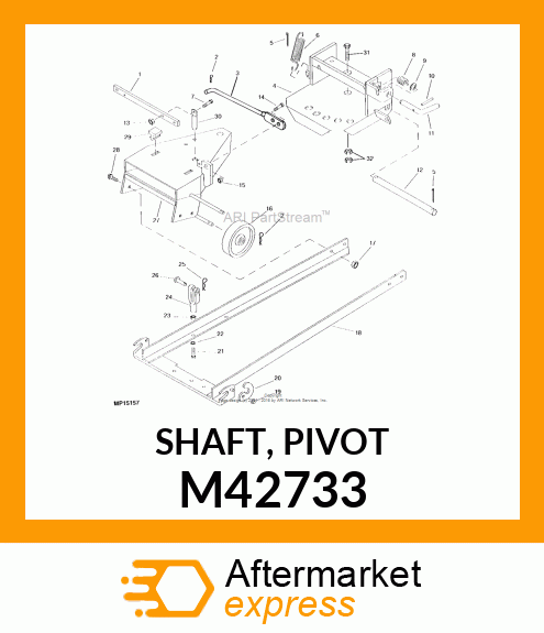 SHAFT, PIVOT M42733