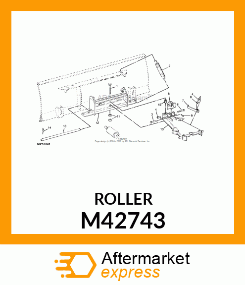 BEARING, PIVOT M42743