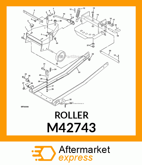 BEARING, PIVOT M42743