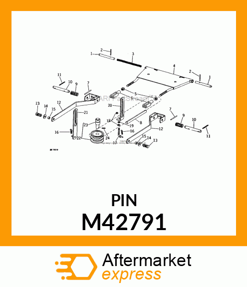 Pin Rear Draft M42791