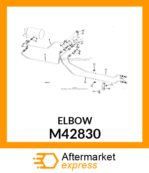 ELBOW FITTING, (90 DEGREE HYD) M42830