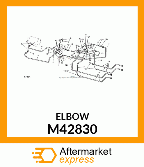 ELBOW FITTING, (90 DEGREE HYD) M42830