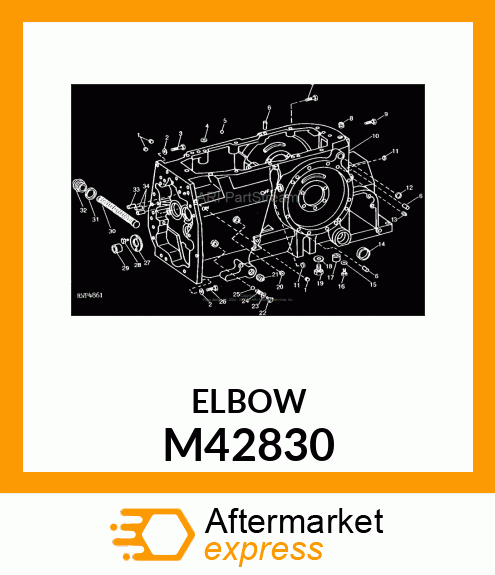 ELBOW FITTING, (90 DEGREE HYD) M42830