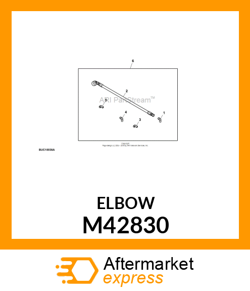 ELBOW FITTING, (90 DEGREE HYD) M42830