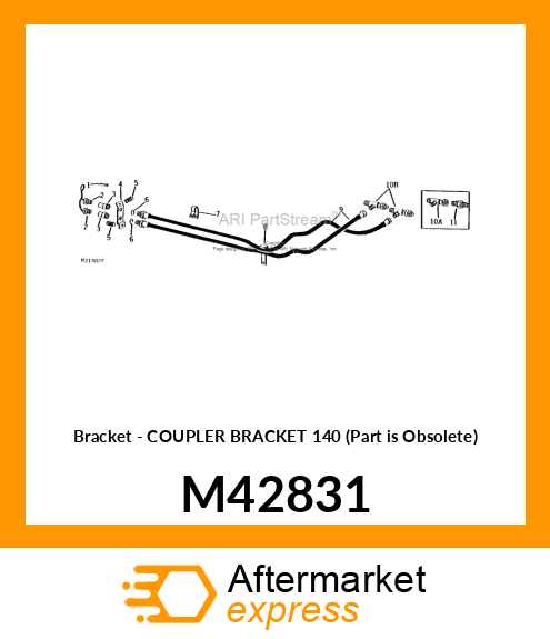 Bracket - COUPLER BRACKET 140 (Part is Obsolete) M42831