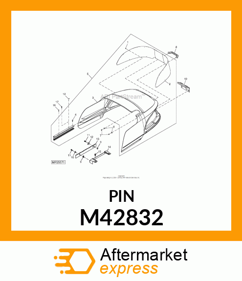 PIN, DRILLED M42832