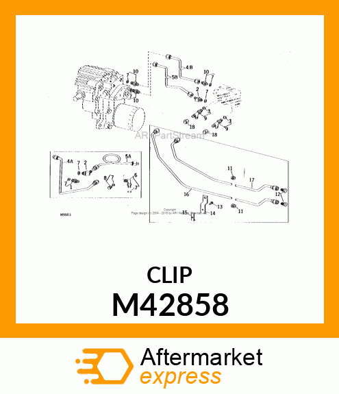 CLAMP, TUBE M42858