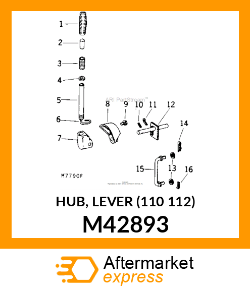 HUB, LEVER (110 112) M42893